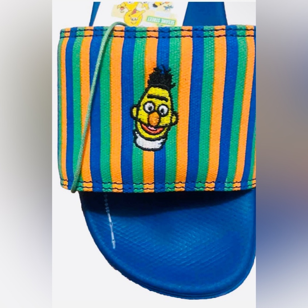 Vans Sesame Street Bert Ernie Slides Blue La Costa Sandal Men’s Checkered Unisex - Picture 6 of 10